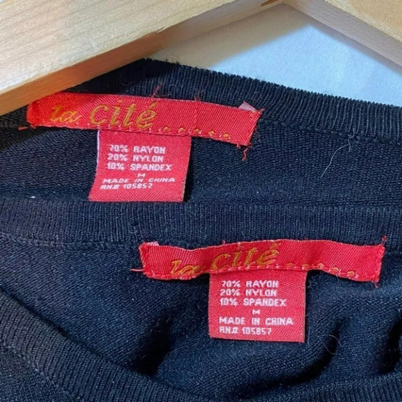 La cite’‎ M black & sequins sweater & tunic set - Picture 7 of 7